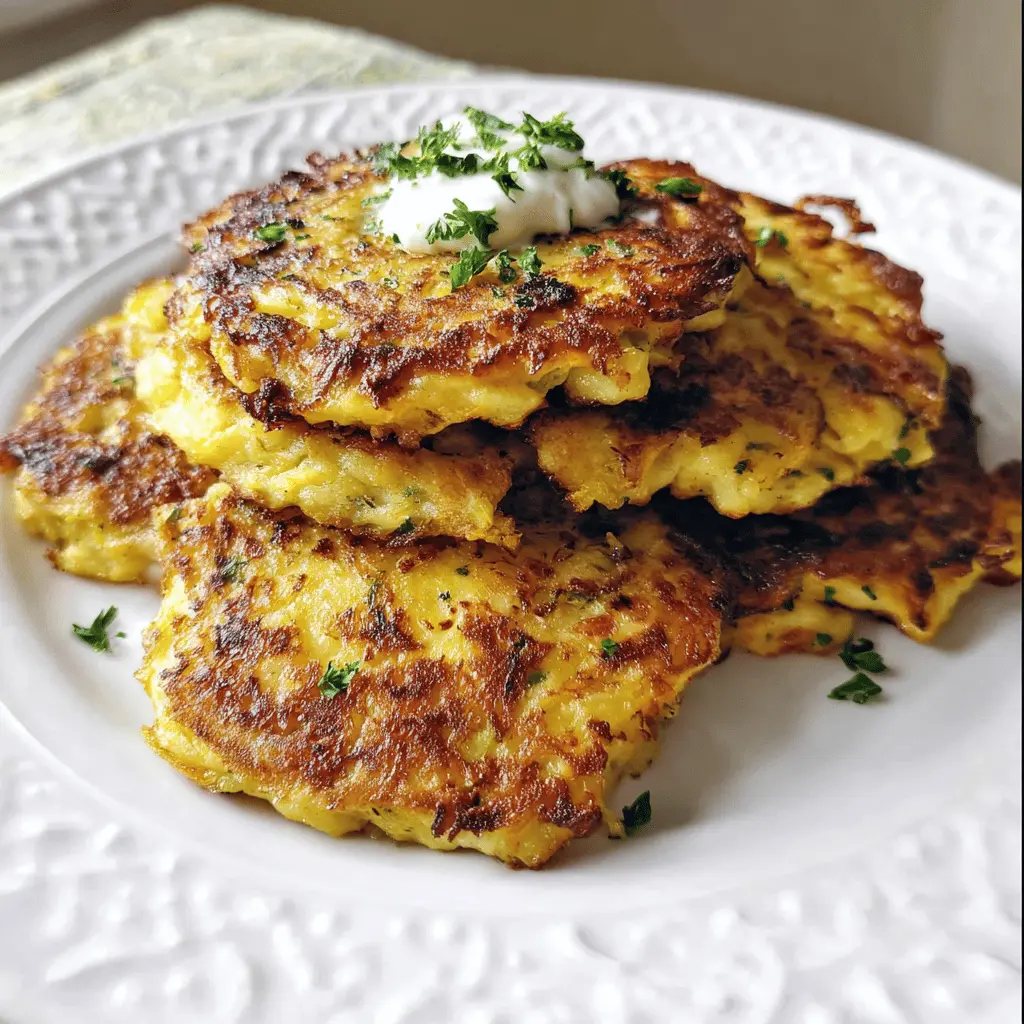 Crispy Parmesan Yellow Squash Fritters Recipe
