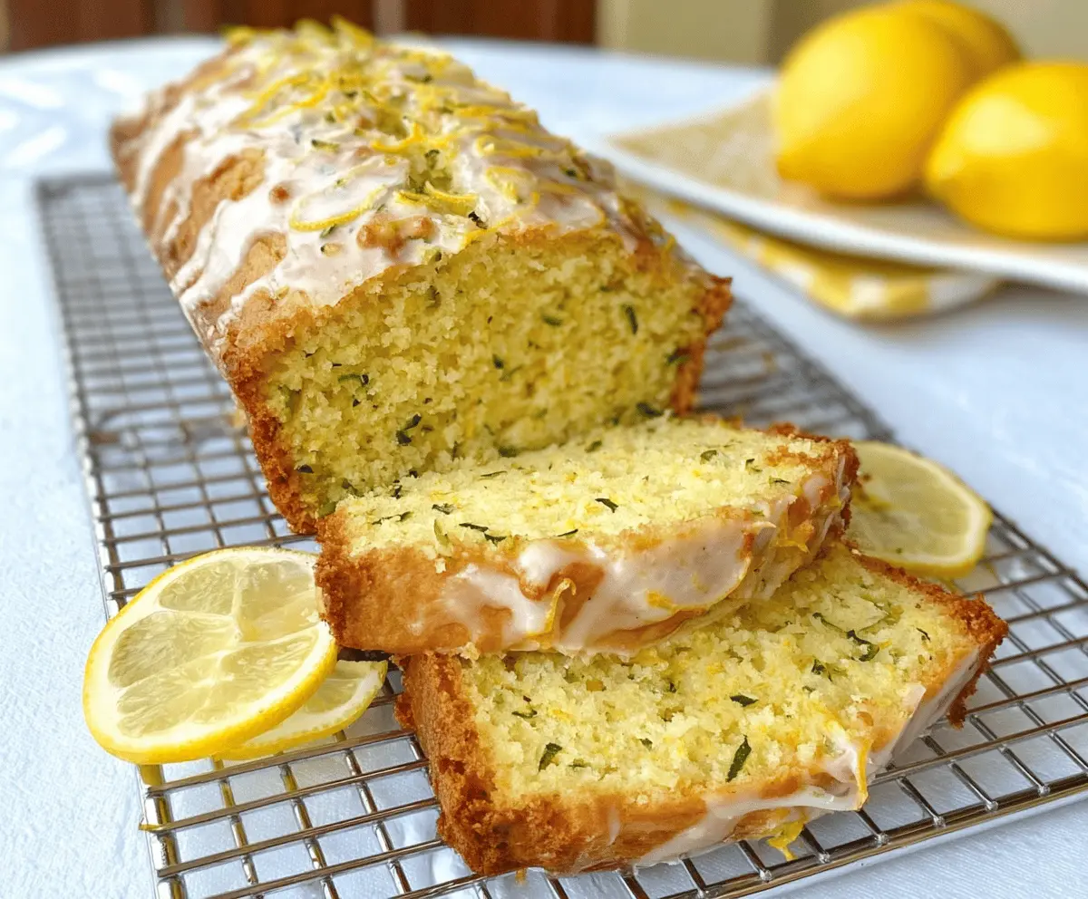 Moist Lemon Zucchini Bread Recipe