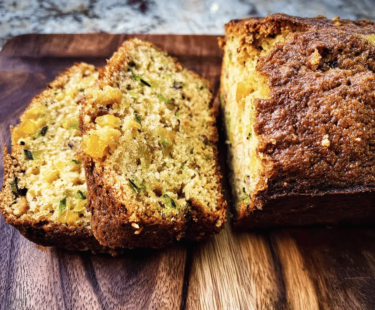 Moist Pineapple Zucchini Bread Recipe