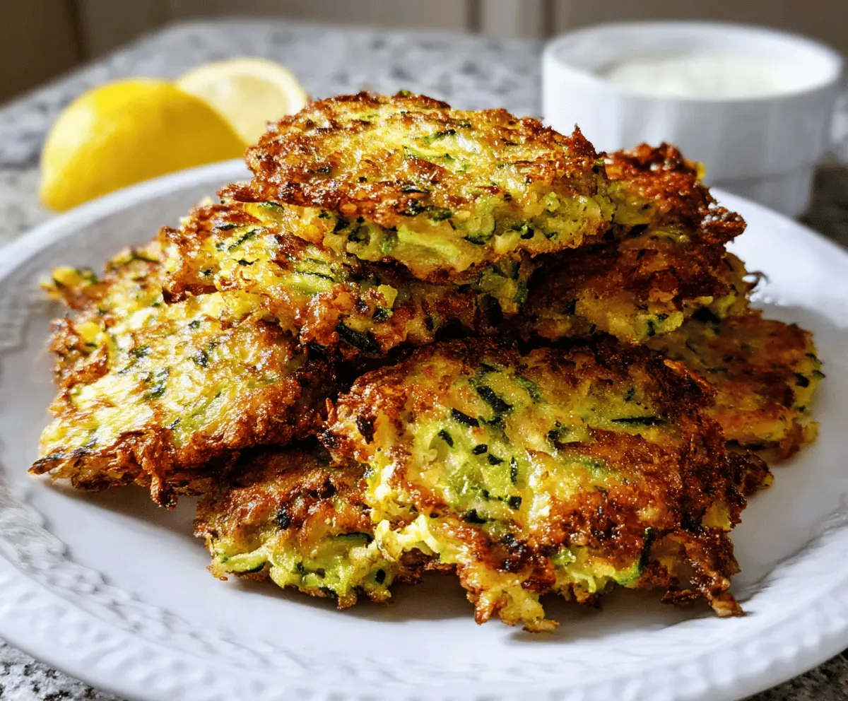 Crispy Zucchini Fritters Recipe for Easy Snacks
