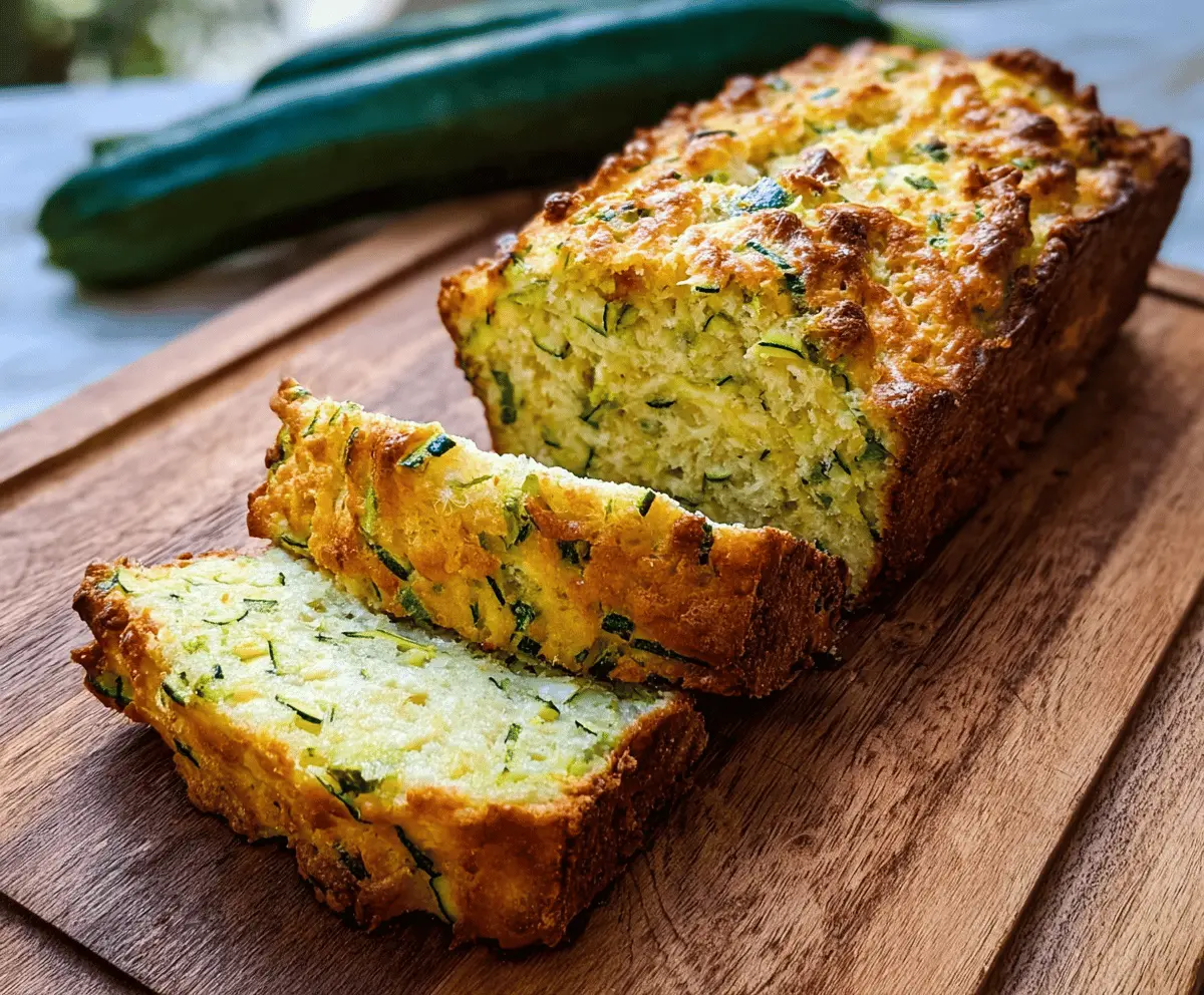 Easy Zucchini Cheese Bread Recipe with Moist Texture