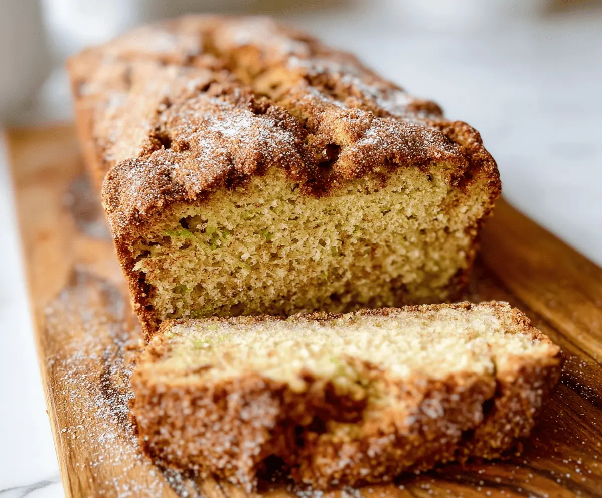 Easy Snickerdoodle Zucchini Bread Recipe