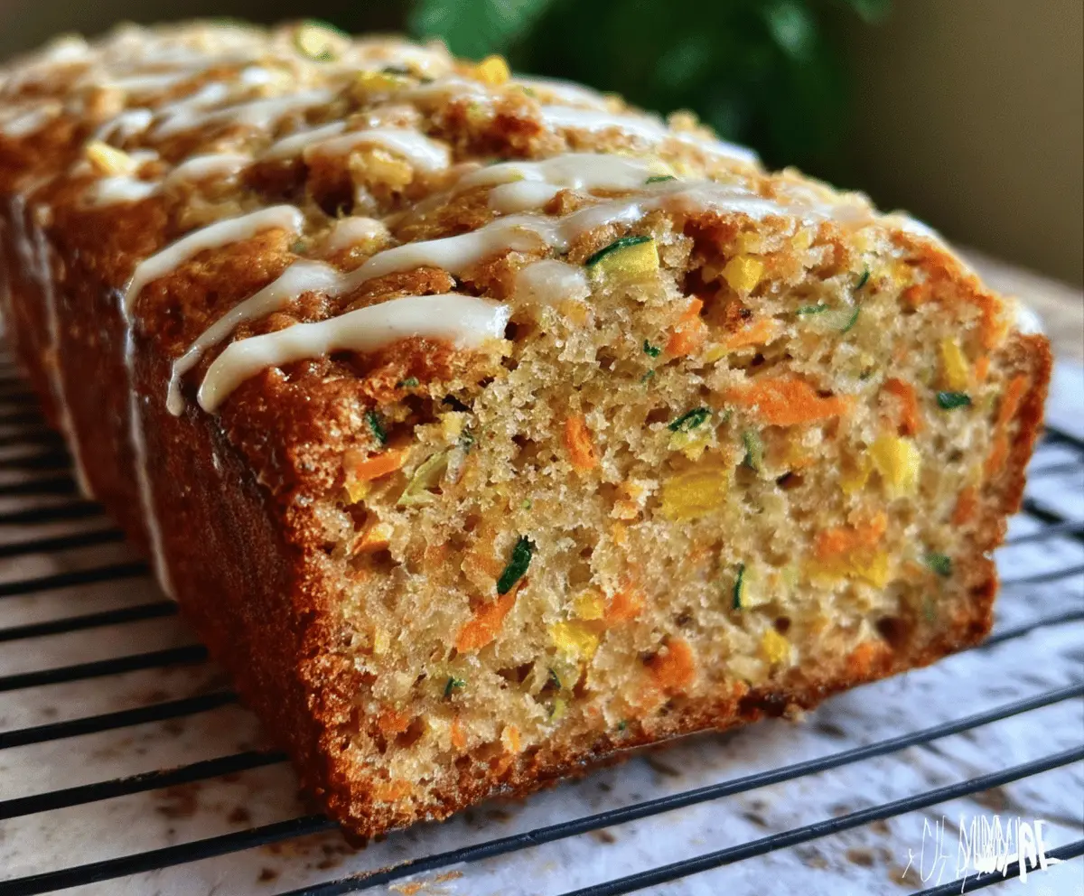 Moist Carrot Apple Zucchini Bread Recipe