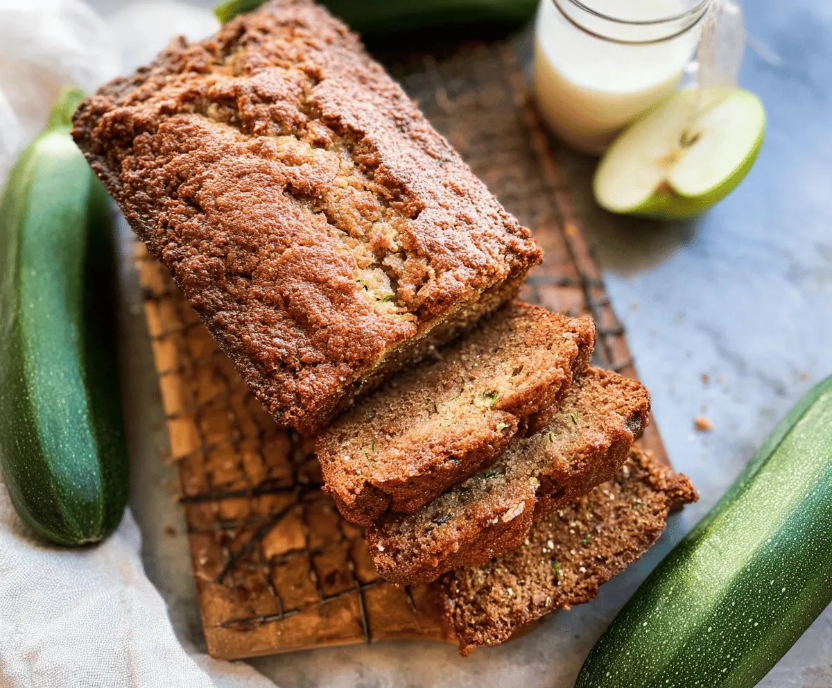 Moist Apple Zucchini Bread Recipe