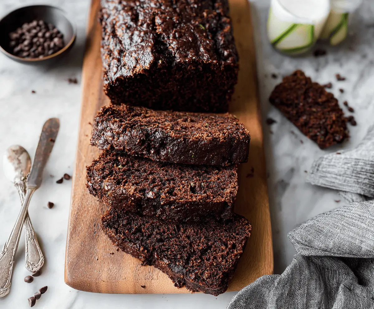 Healthy Chocolate Zucchini Bread Recipe