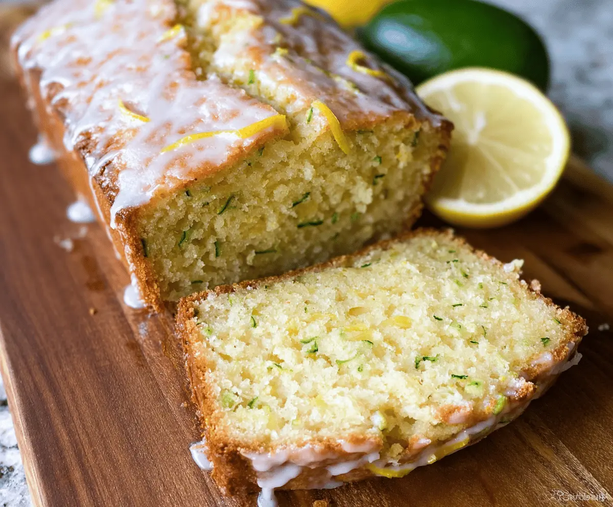 Moist Lemon Zucchini Bread Recipe