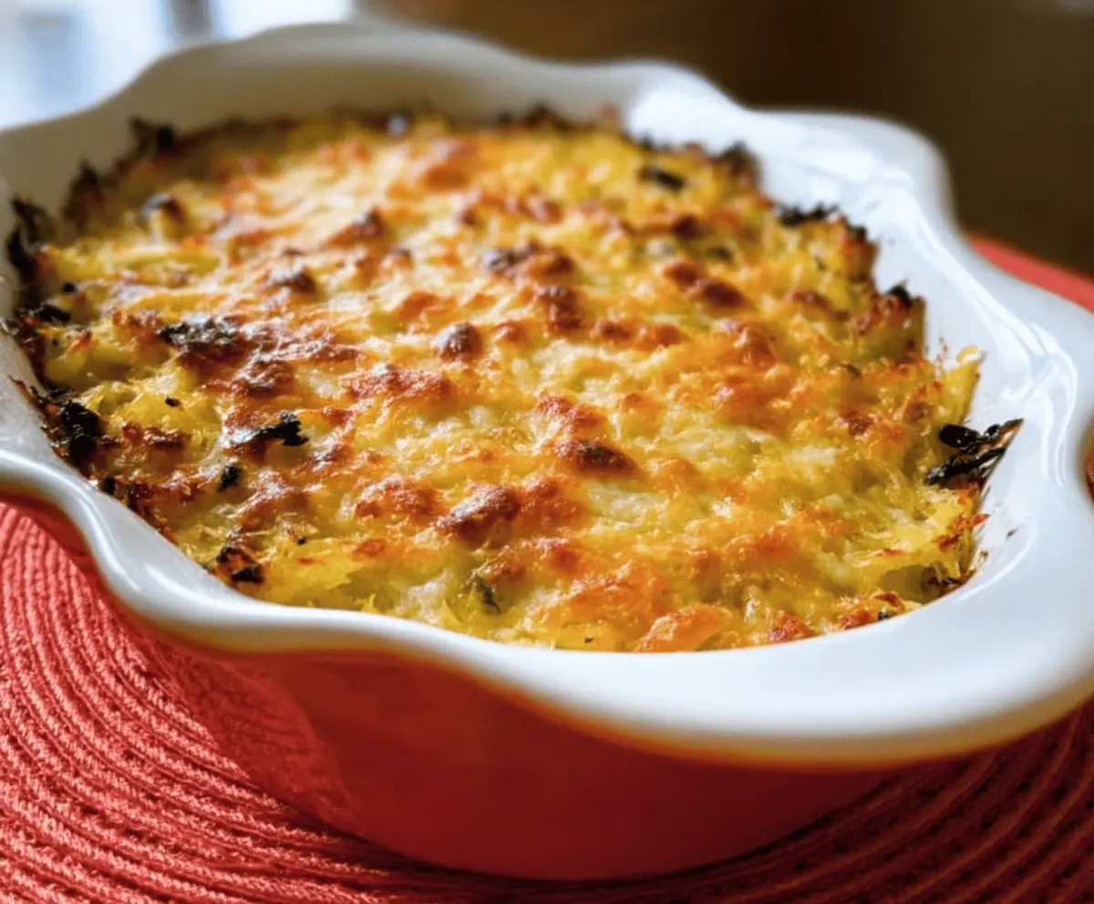 Healthy Spaghetti Squash Au Gratin Recipe