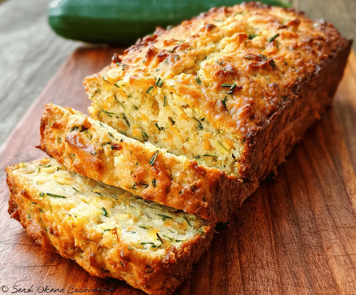 Easy Zucchini Cheddar Herb Beer Bread Recipe