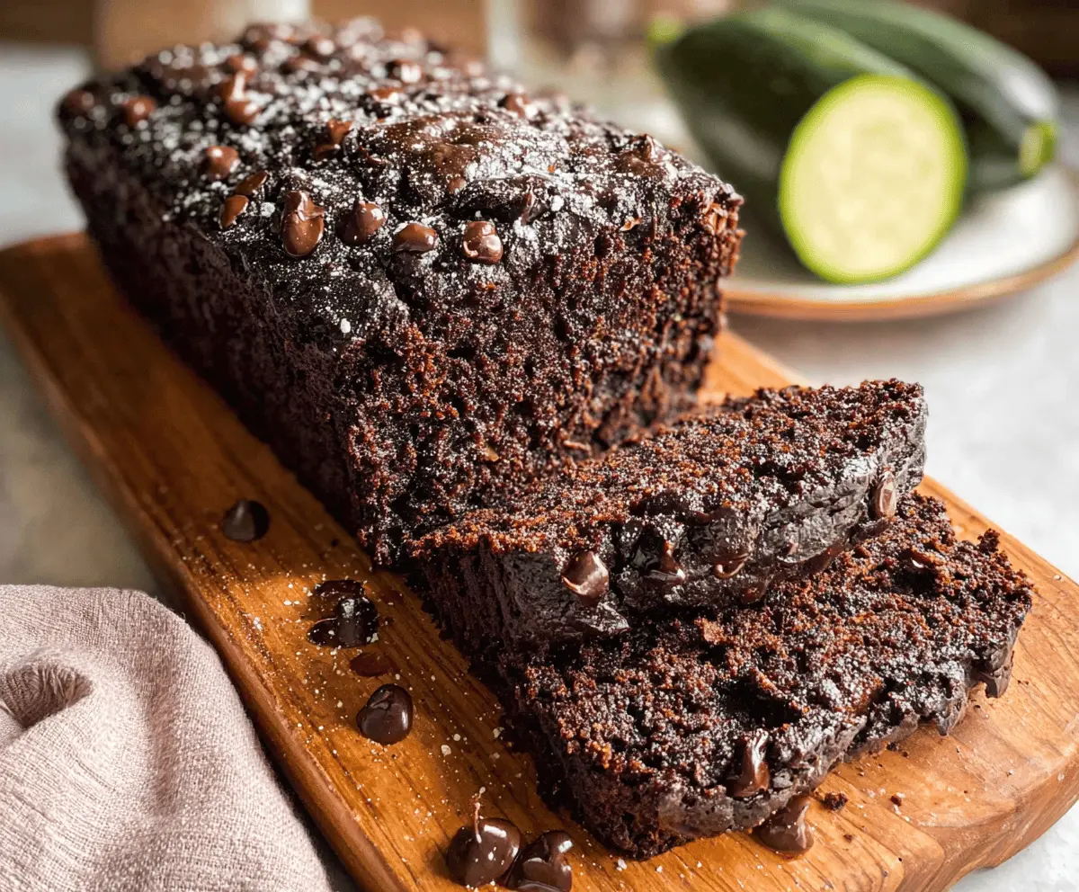 Moist Chocolate Zucchini Bread Recipe