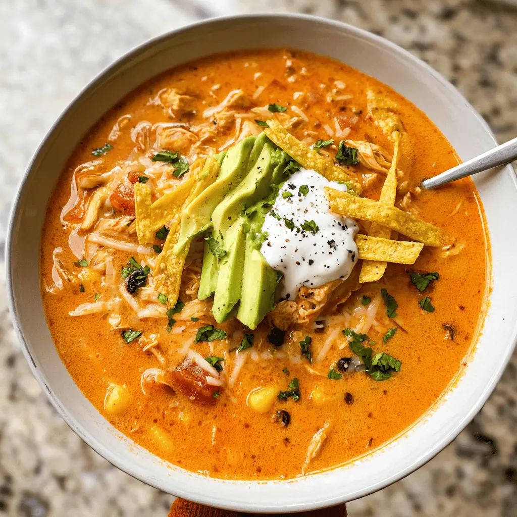 Creamy Chicken Tortilla Soup Recipe