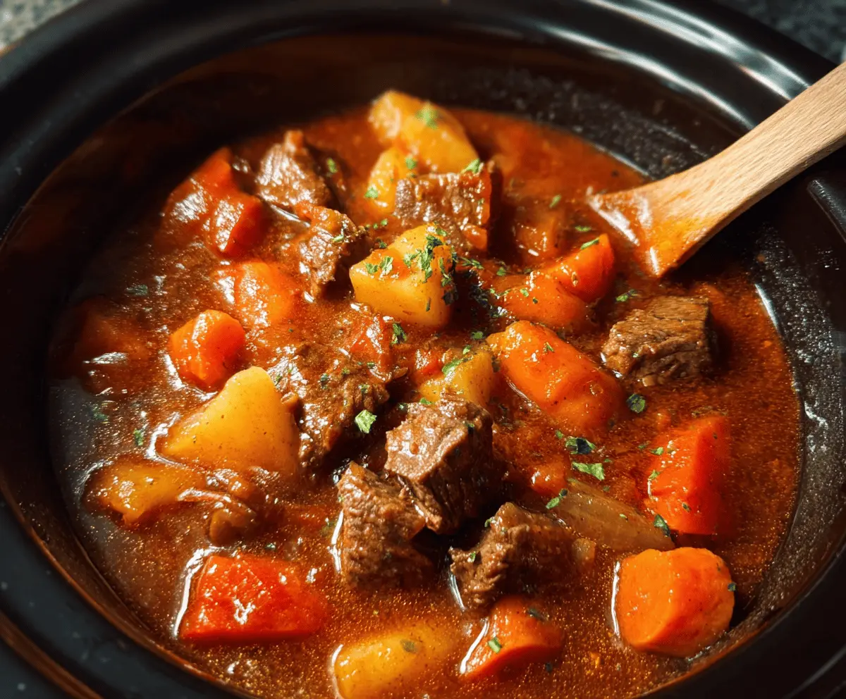 Hearty Crock Pot Beef Stew Recipe