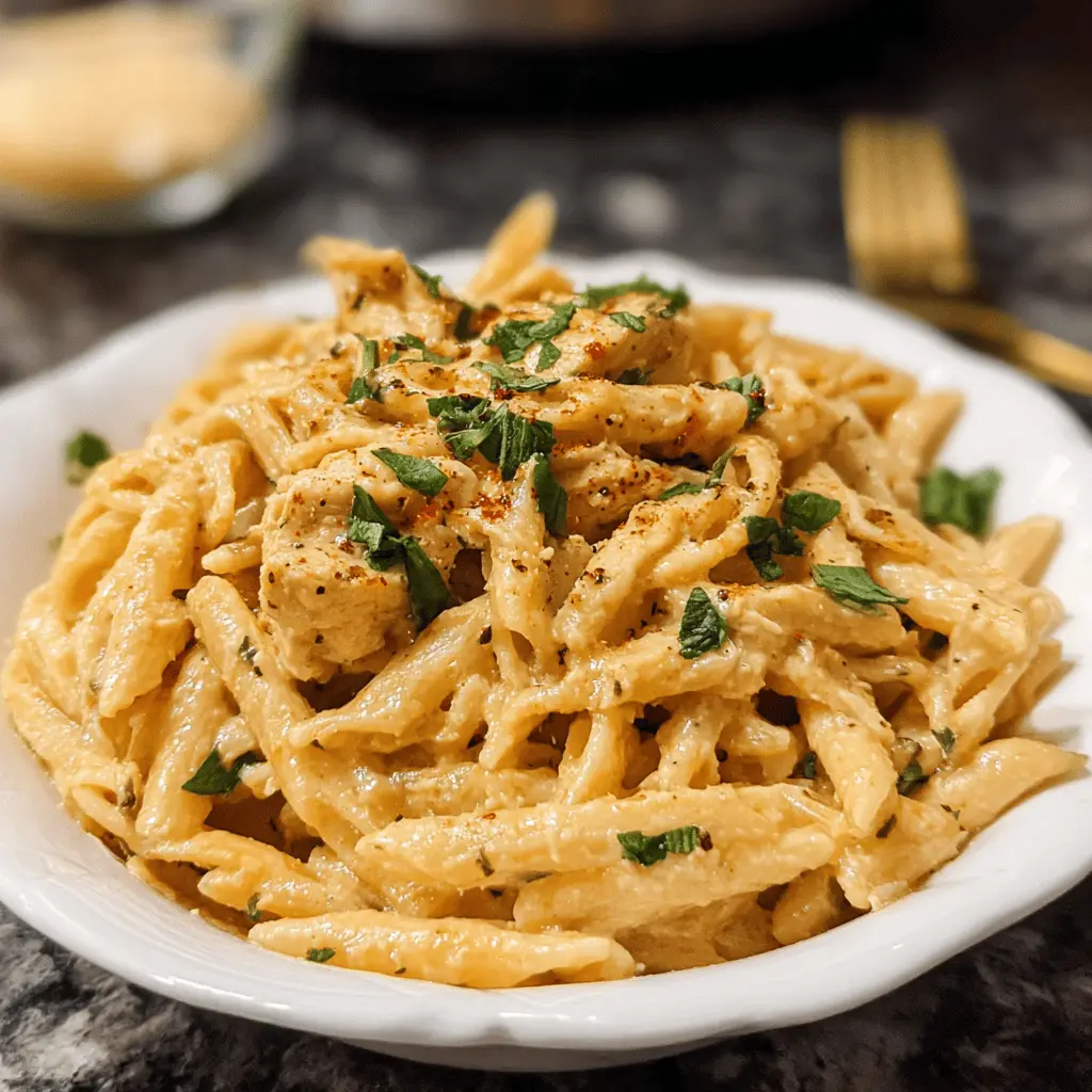 Easy Crock Pot Cajun Chicken Pasta Recipe