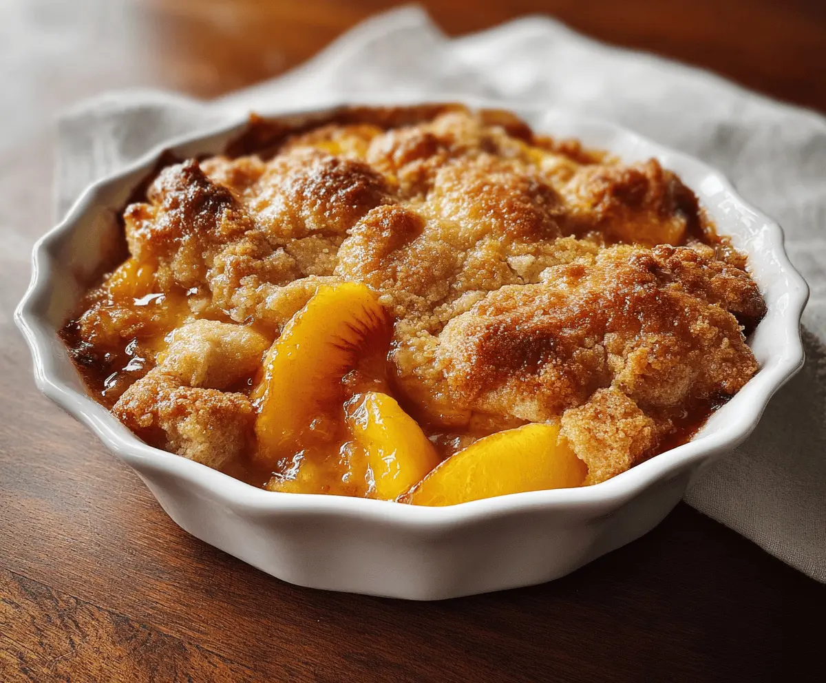 Easy Southern Peach Cobbler Recipe