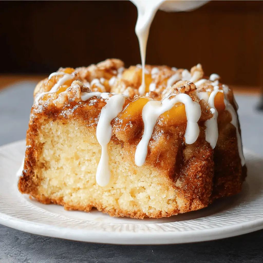 Cream Cheese Peach Cobbler Pound Cake Recipe