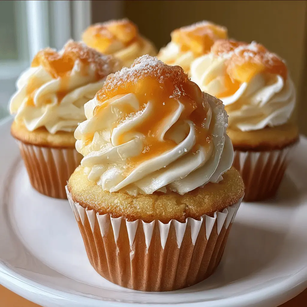 Honey Peach Cream Cheese Cupcakes Recipe