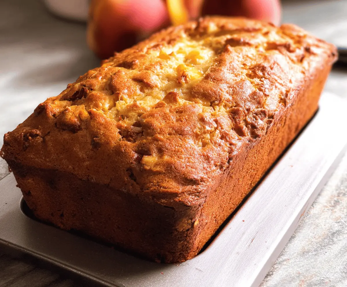 Moist Southern Peach Bread Recipe