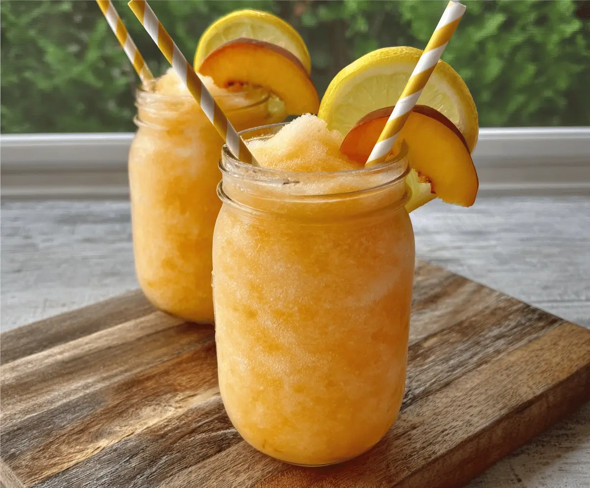Refreshing Peach Lemonade Slush Recipe