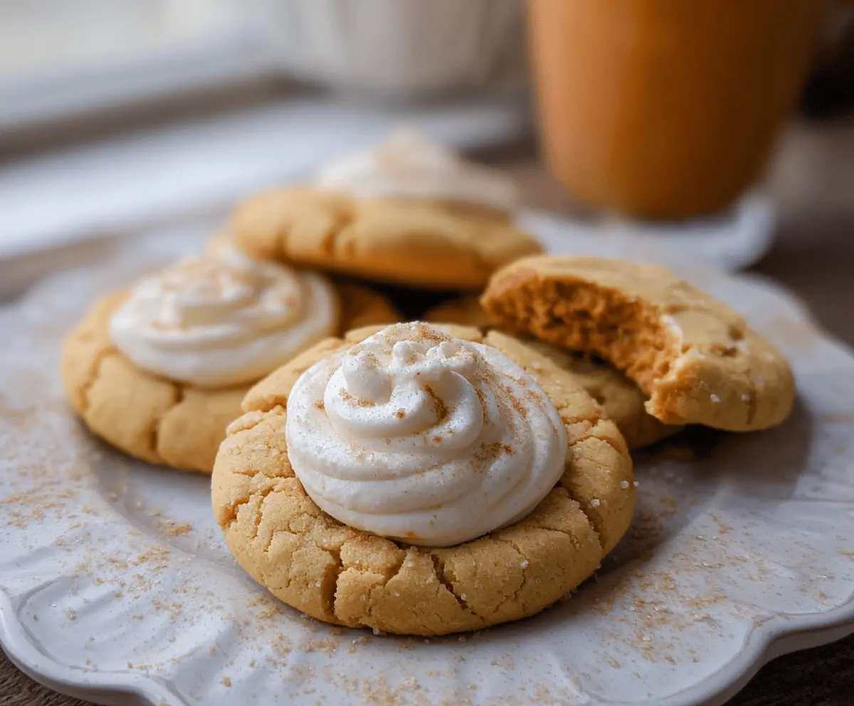 The Best Crumbl-Style Pumpkin Pie Cookies