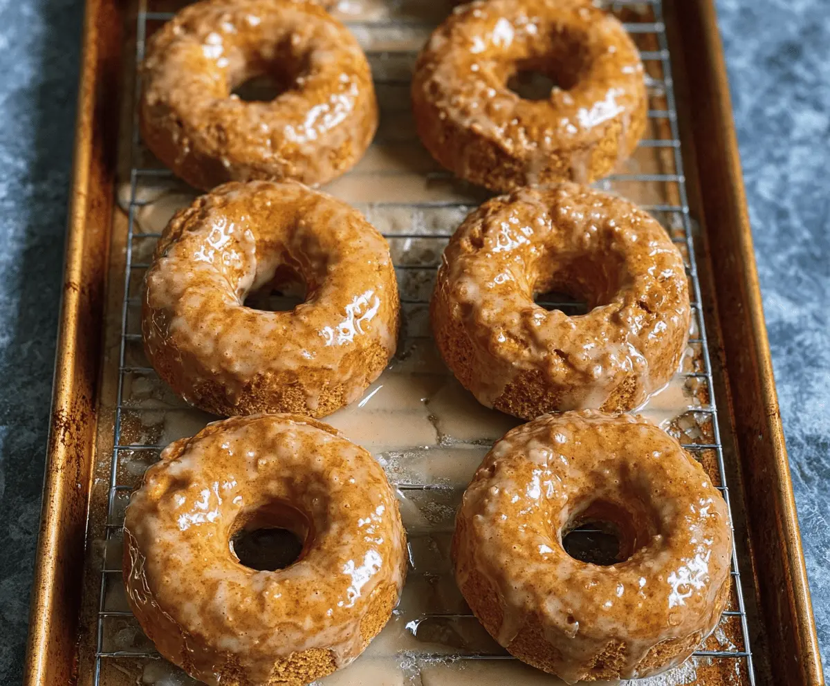 Easy Baked Pumpkin Donuts With Sweet Maple Glaze