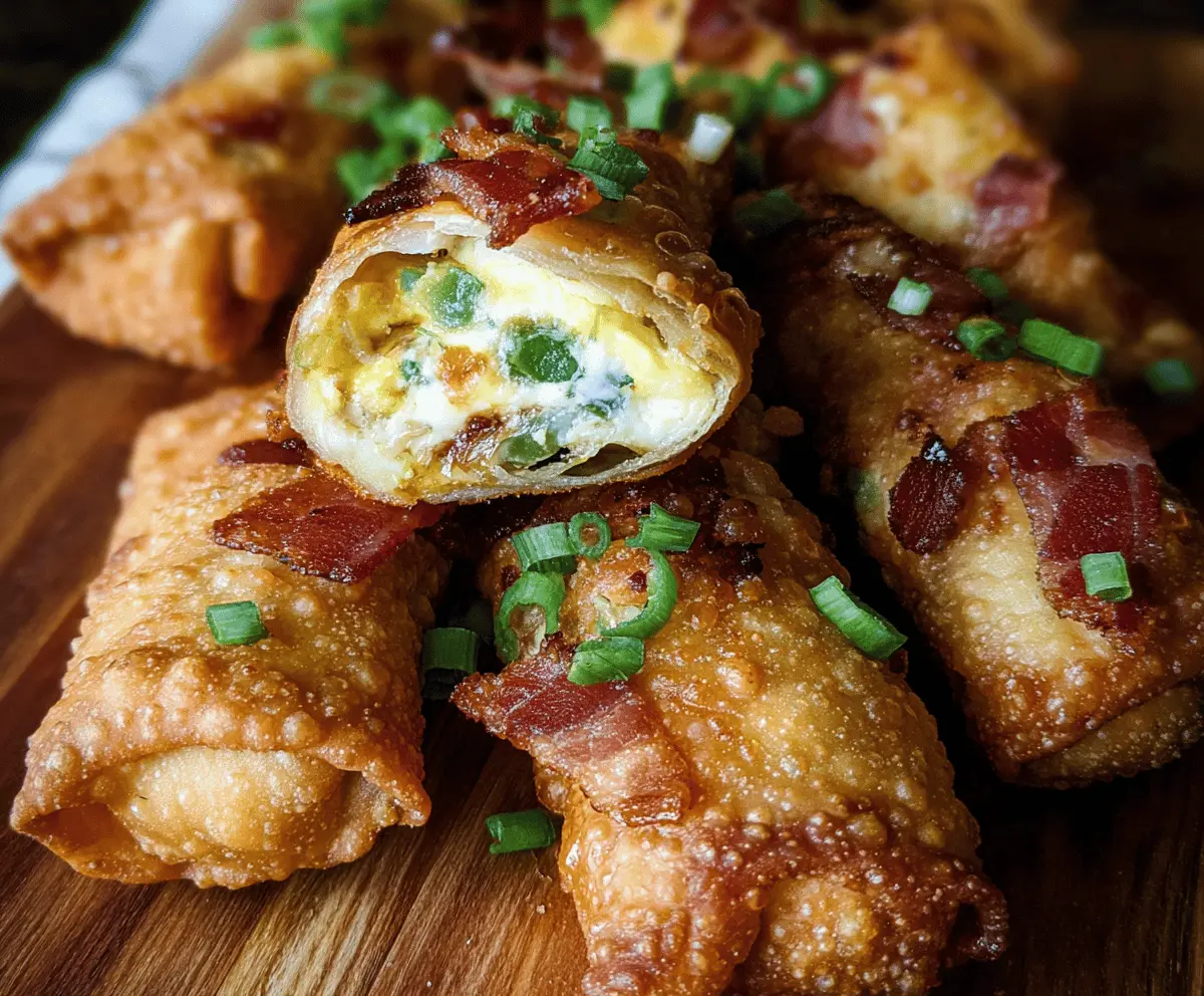 Crispy Bacon Jalapeño Popper Eggrolls Recipe