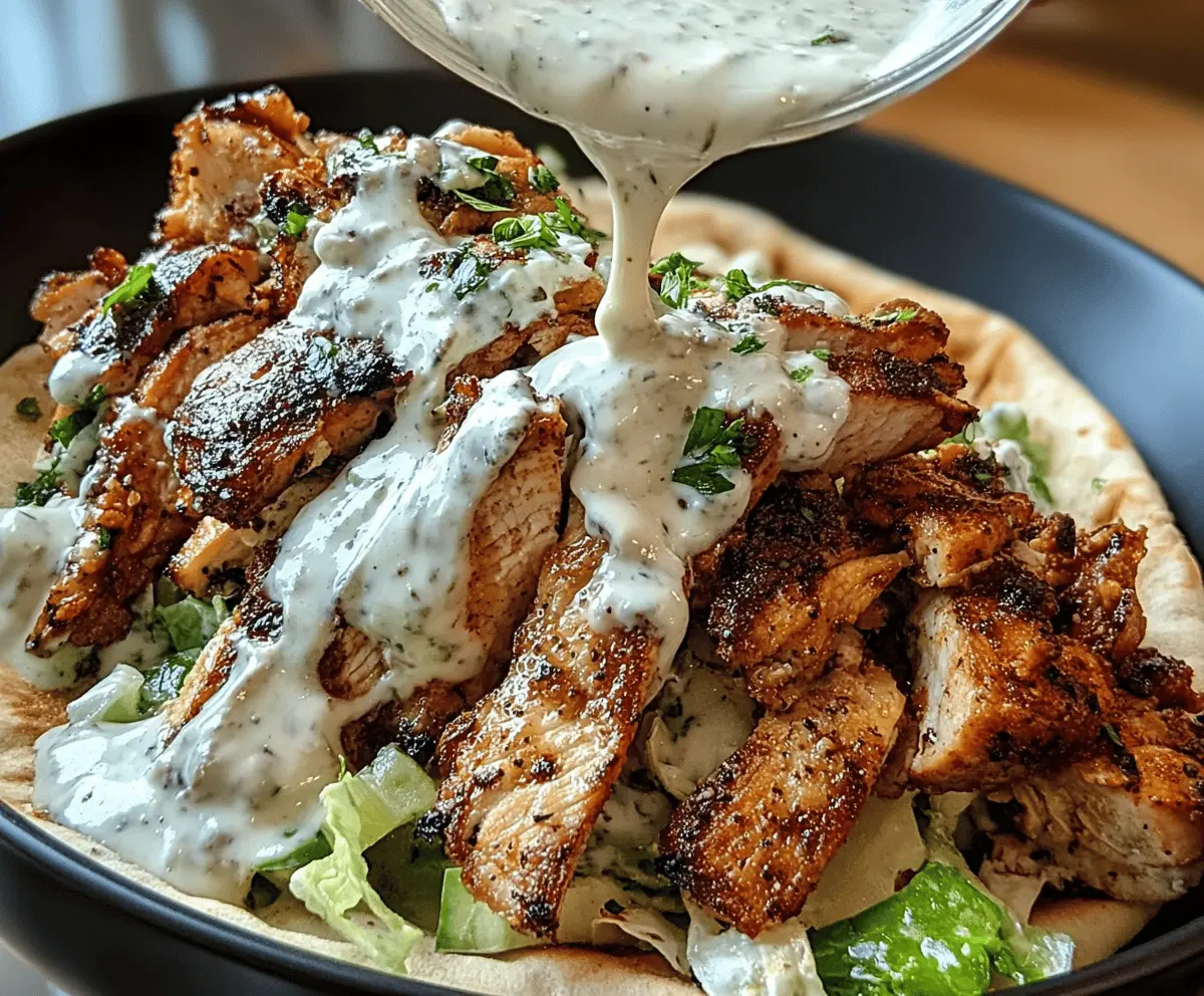 Easy Chicken Shawarma with Creamy Garlic Sauce