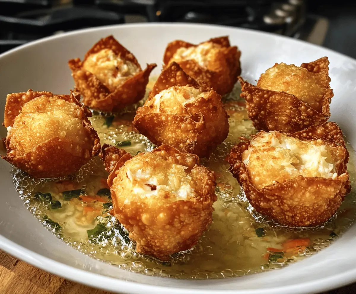 Crispy Crab Rangoon Bombs With Creamy Filling