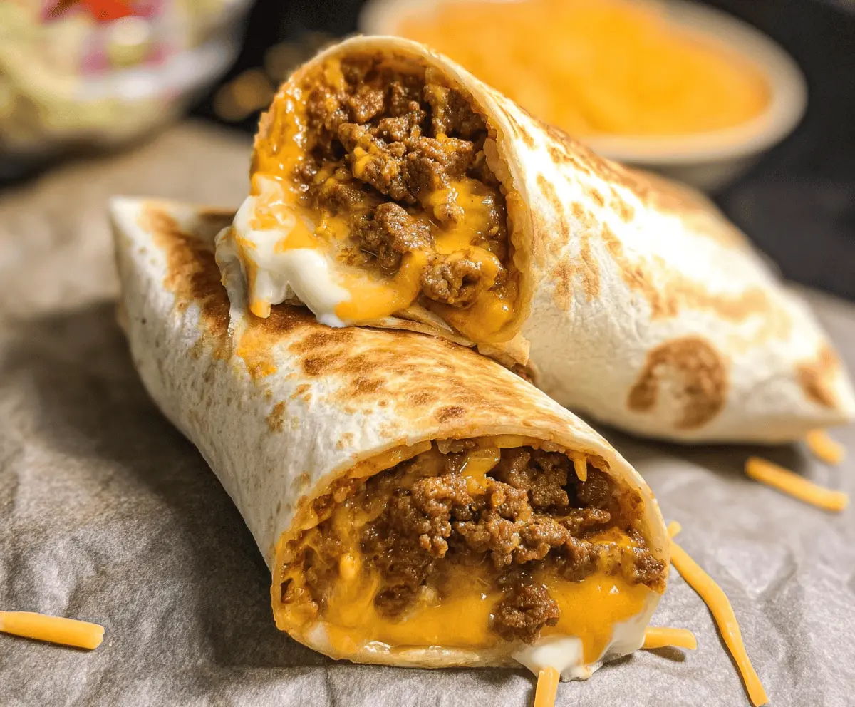 Easy Taco Bell Beefy Melt Burrito Recipe