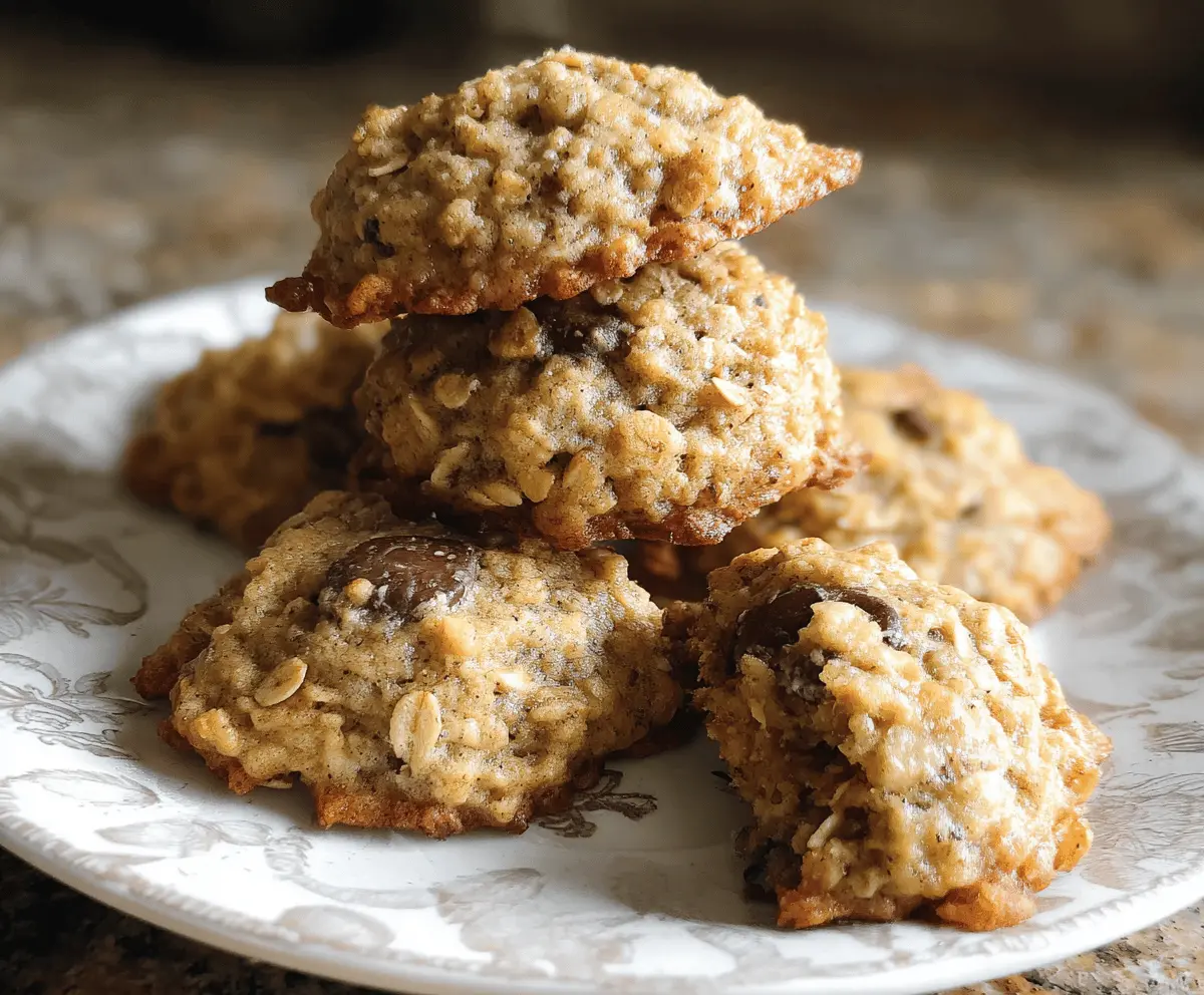 Chewy Banana Oatmeal Cookies Recipe