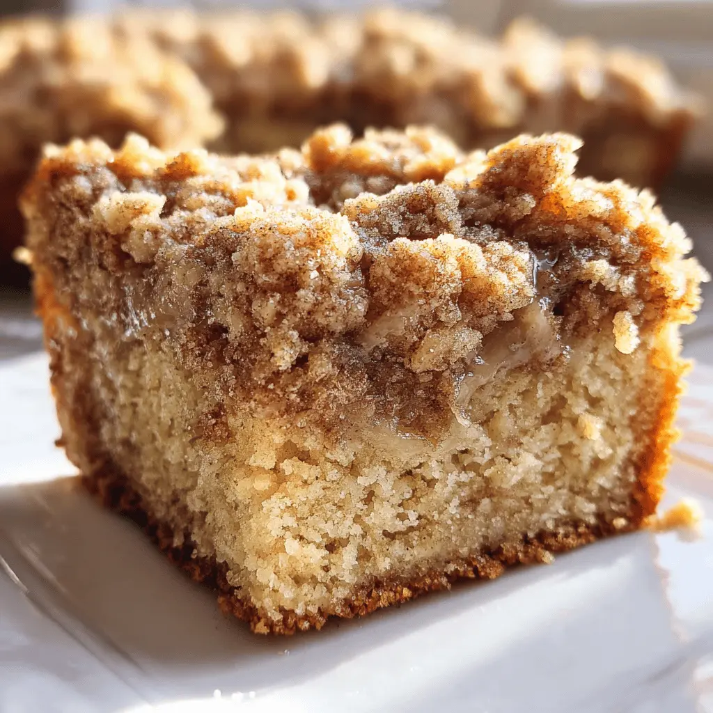 Moist Banana Crumb Coffee Cake With Streusel Topping