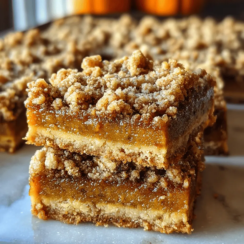 Easy Pumpkin Pie Crumble Bars Recipe