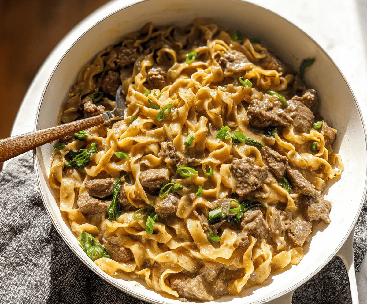 Easy 30-Minute Beef and Noodles Recipe
