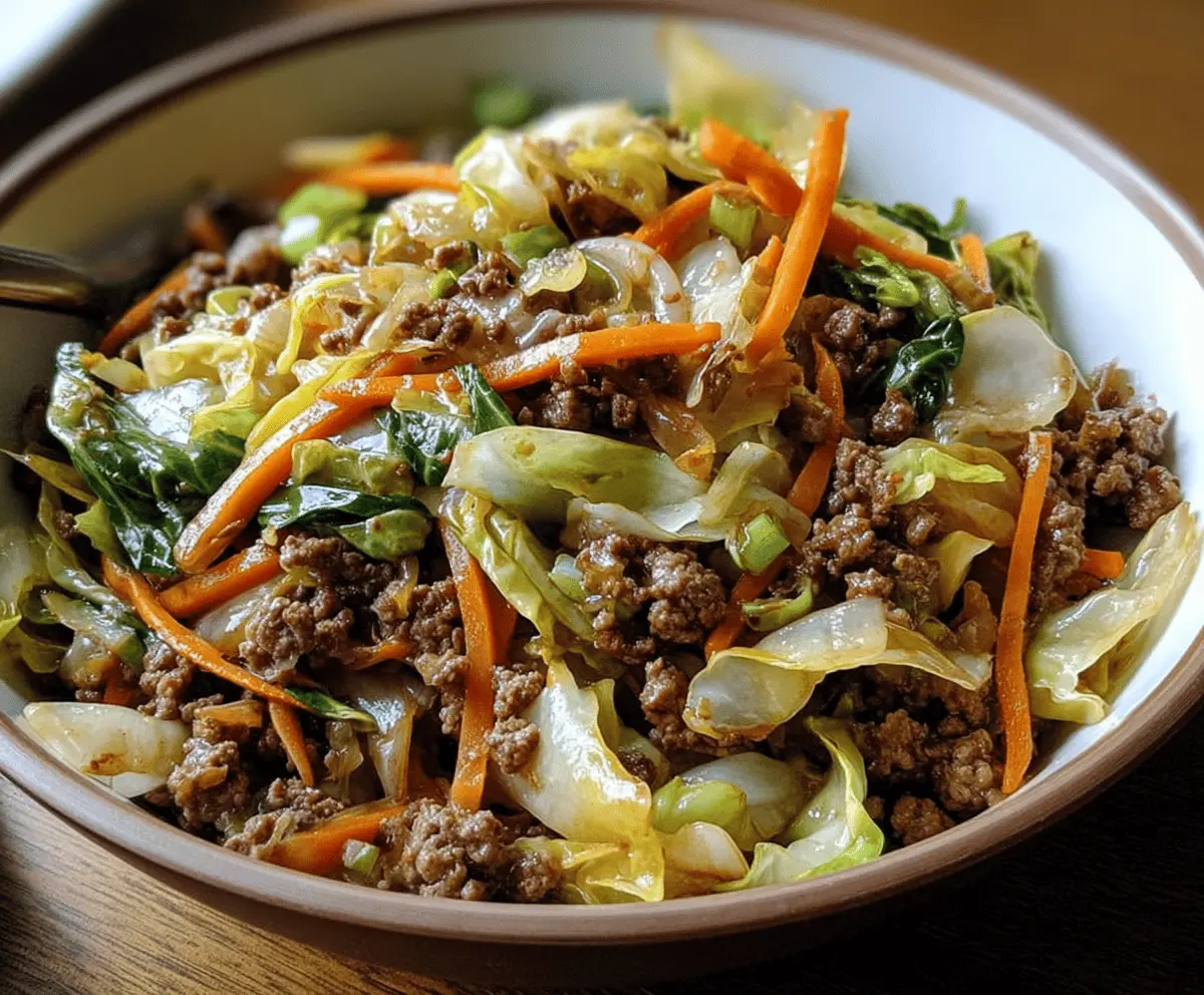 Healthy Chinese Beef and Cabbage Stir-Fry Recipe