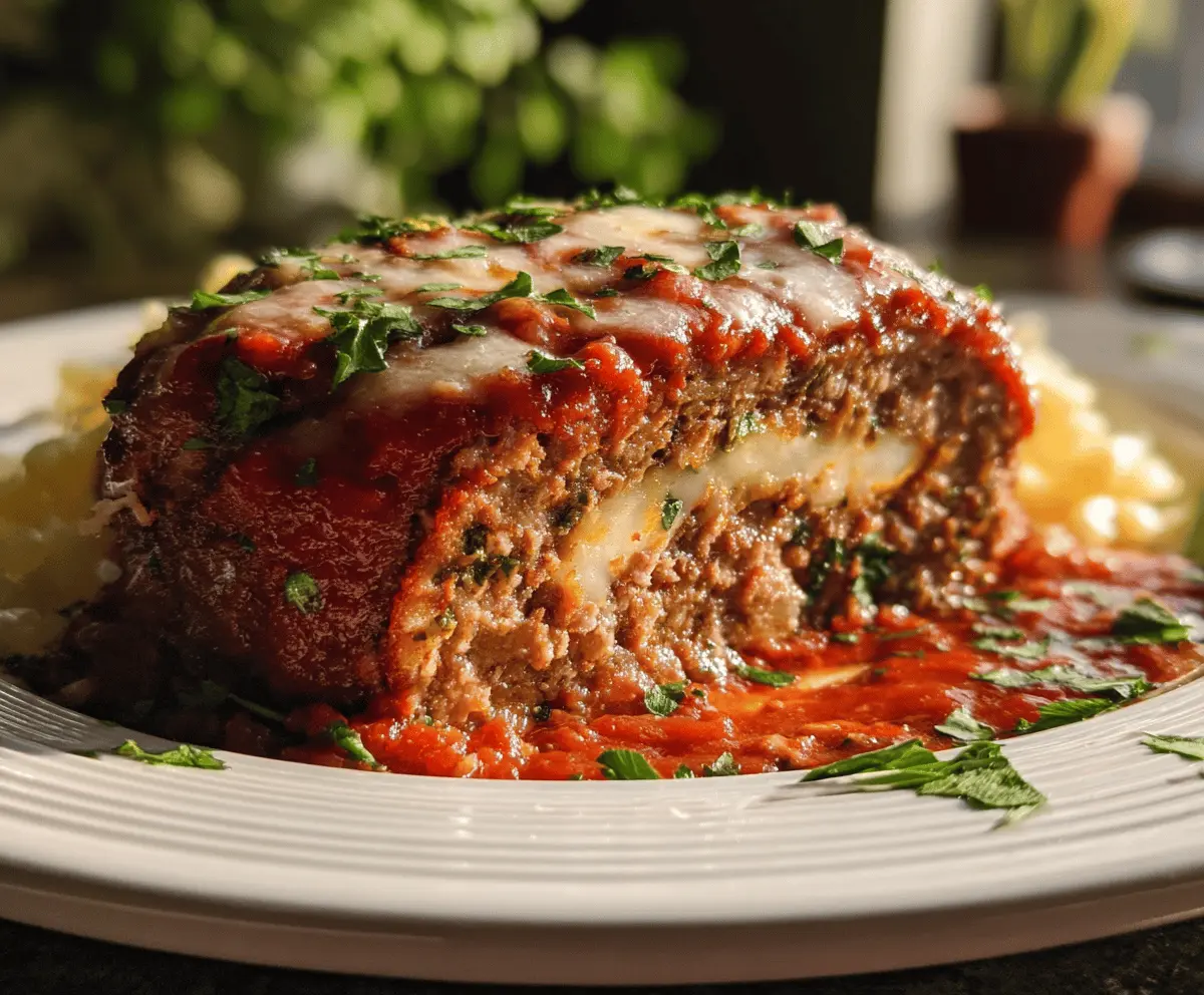 Easy Stuffed Italian Meatloaf Recipe