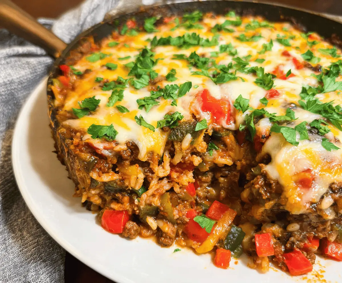 Easy Stuffed Pepper Casserole Recipe
