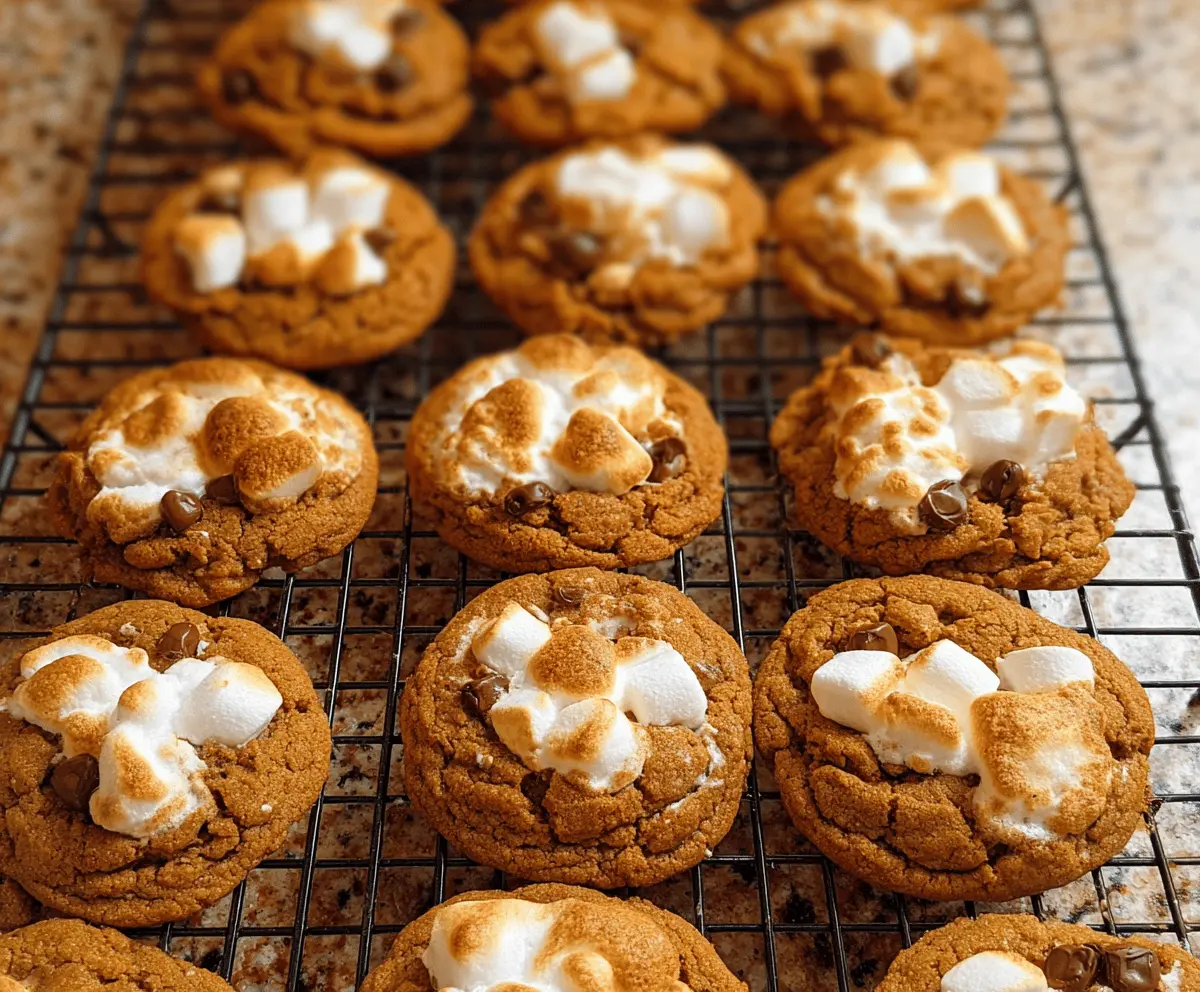 Soft Pumpkin S'mores Cookies Recipe