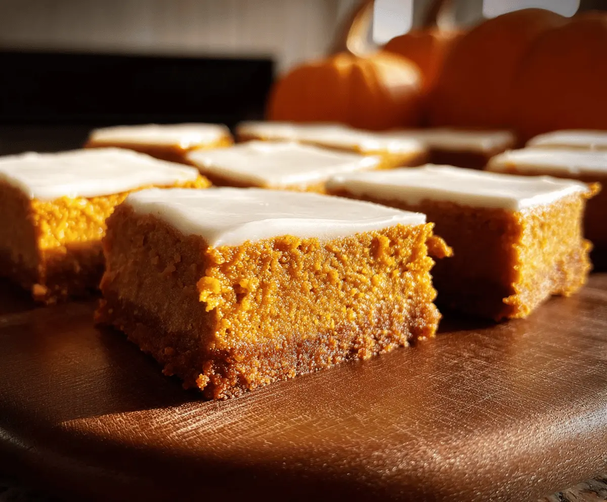 Easy Moist Pumpkin Bars Recipe