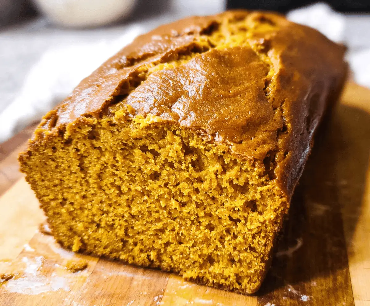 Moist Vanilla Pudding Pumpkin Bread Recipe