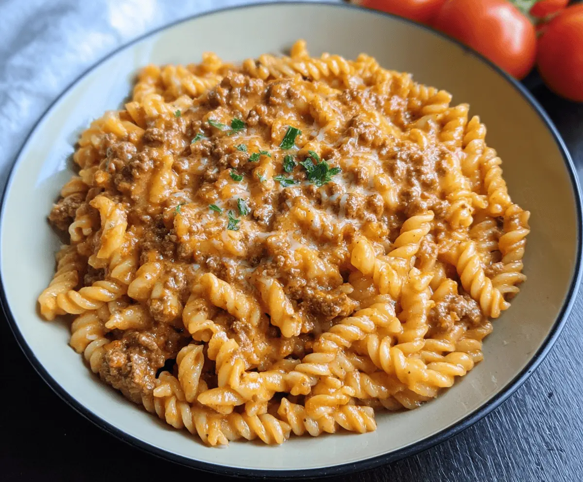High-Protein Creamy Beef Pasta Recipe